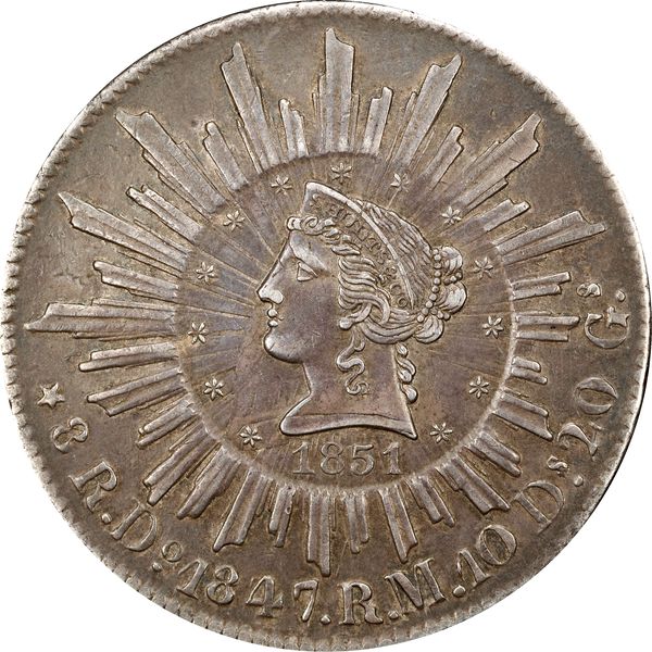 Rarity7 (Re)Discovers Unique 1851 $5 Schultz on 1847 Mexico 8R