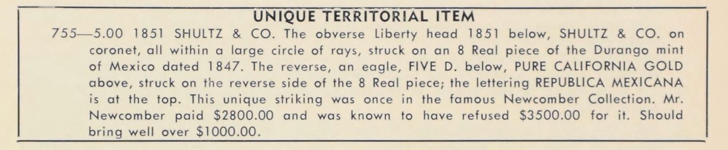1955 Abe Kosoff Sale