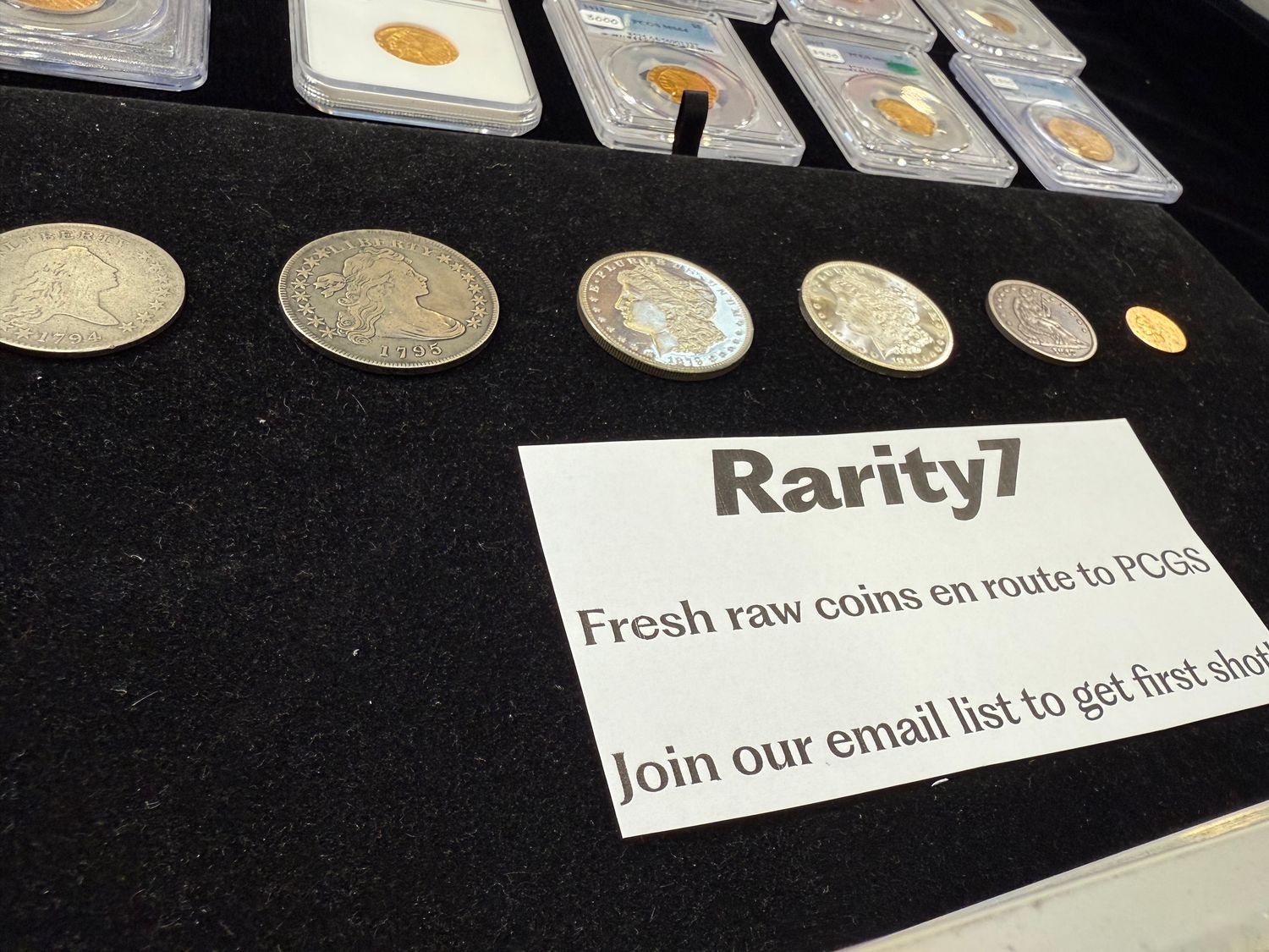 Our collection of raw early American coins