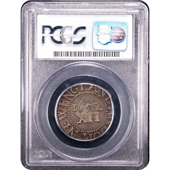 1652 Pine Tree Shilling (Large Planchet) Reverse Slab Image