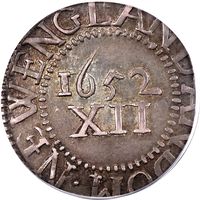 1652 Pine Tree Shilling (Large Planchet) Reverse Image