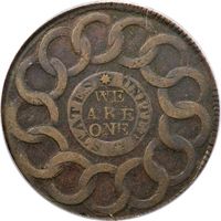 1787 Fugio Cent (1c) 4 Cinq 8 Pointed Stars OGH Photo 4