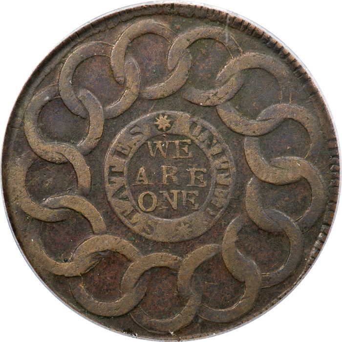 1787 Fugio Cent (1c) 4 Cinq 8 Pointed Stars OGH Photo 4