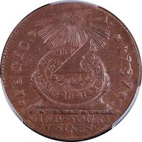 1787 Fugio Cent (1c) States United 4 Cinq Obverse Image