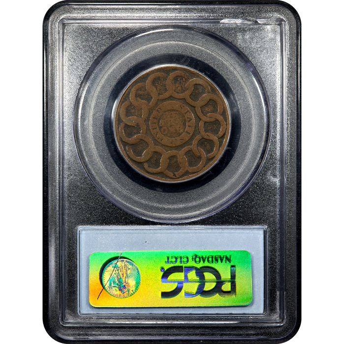 1787 Fugio Cent (1c) United States Cross after Date Reverse Slab Image