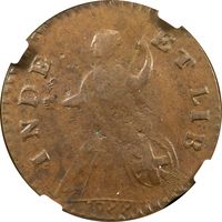1788 Vermont Half Penny (1/2p) Bust Right Photo 4