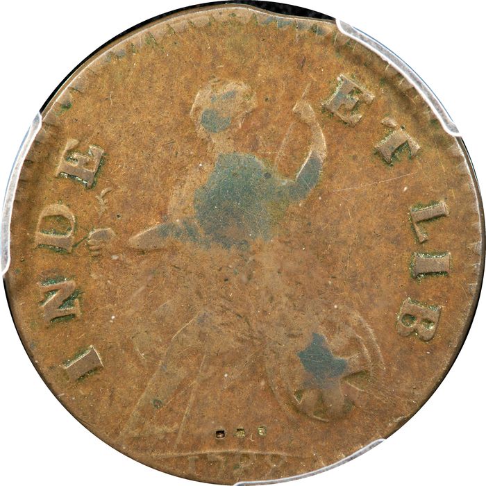 1788 Vermont Half Penny (1/2p) Bust Right Photo 4