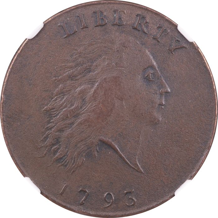 1793 Chain Cent (1c) AMERICA Obverse Image