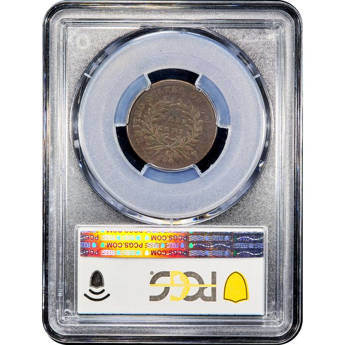 1793 Liberty Cap Half Cent (1/2c) Reverse Image