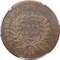 1793 Liberty Cap Half Cent (1/2c) Photo 4