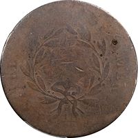 1793 Liberty Cap Large Cent (1c) S-13 Reverse Image