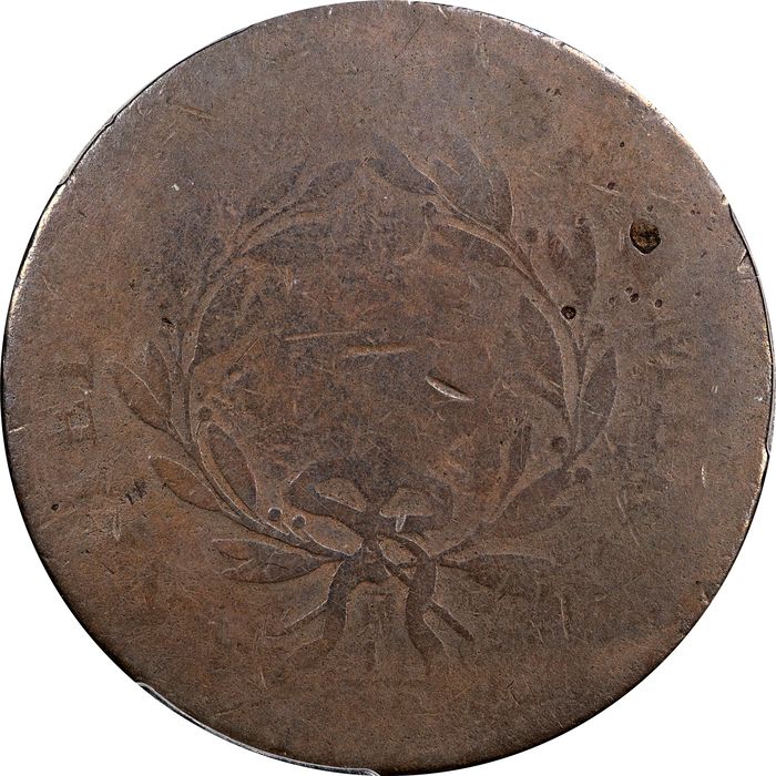 1793 Liberty Cap Large Cent (1c) S-13 Reverse Image