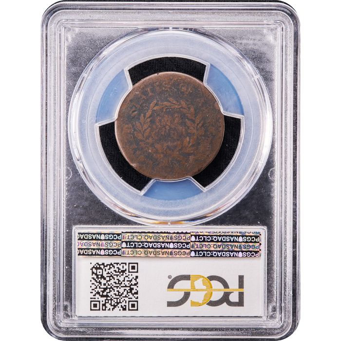 1793 Wreath Cent (1c) Lettered Edge Reverse Image