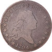1794 Flowing Hair Half Dollar (50c) O-105a Obverse Image