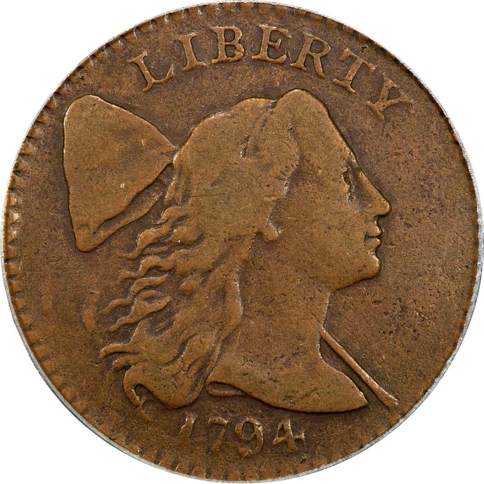1794 Liberty Cap Large Cent (1c) OGH Ex-Eliasberg Obverse Image