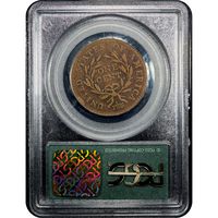 1794 Liberty Cap Large Cent (1c) OGH Ex-Eliasberg Reverse Slab Image