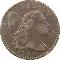 1794 Liberty Cap Large Cent (1c) S-58 Photo 3