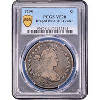 1795 Draped Bust Dollar ($1) Off-Center Obverse Slab Image