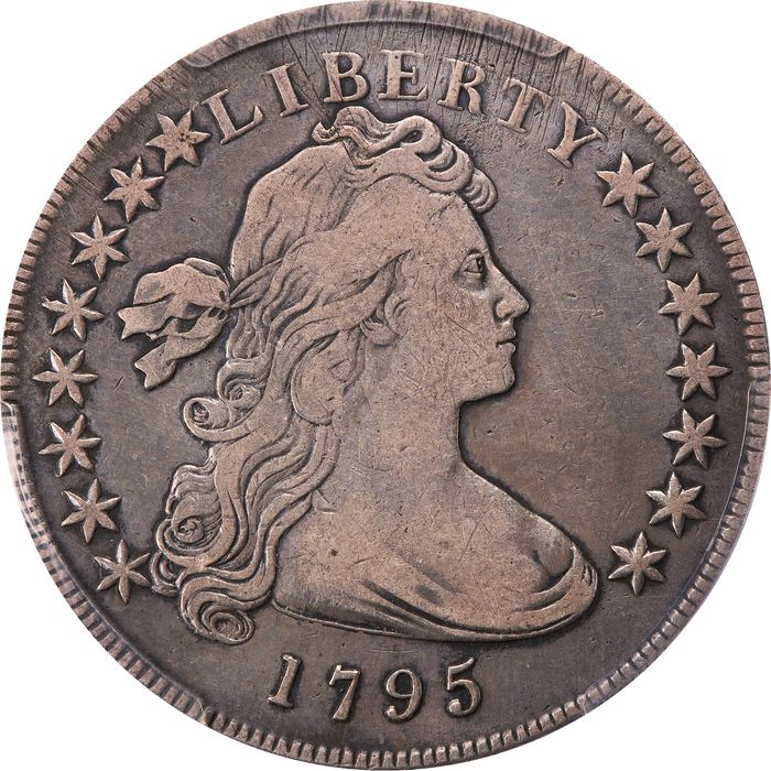 1795 Draped Bust Dollar ($1) Off-Center Obverse Image