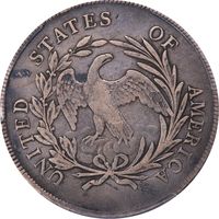 1795 Draped Bust Dollar ($1) Off-Center Reverse Image