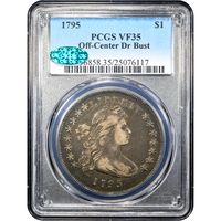 1795 Draped Bust Dollar ($1) Off-Center Obverse Image
