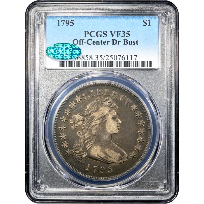 1795 Draped Bust Dollar ($1) Off-Center Obverse Image