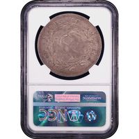 1795 Flowing Hair Dollar ($1) 2 Leaves Reverse Slab Image