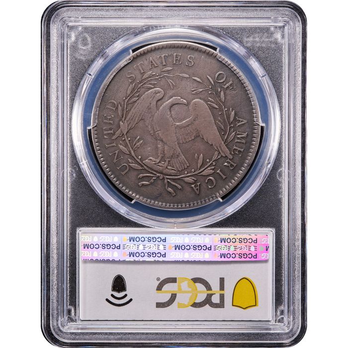 1795 Flowing Hair Dollar ($1) 2 Leaves Reverse Image
