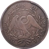 1795 Flowing Hair Dollar ($1) 2 Leaves Photo 4