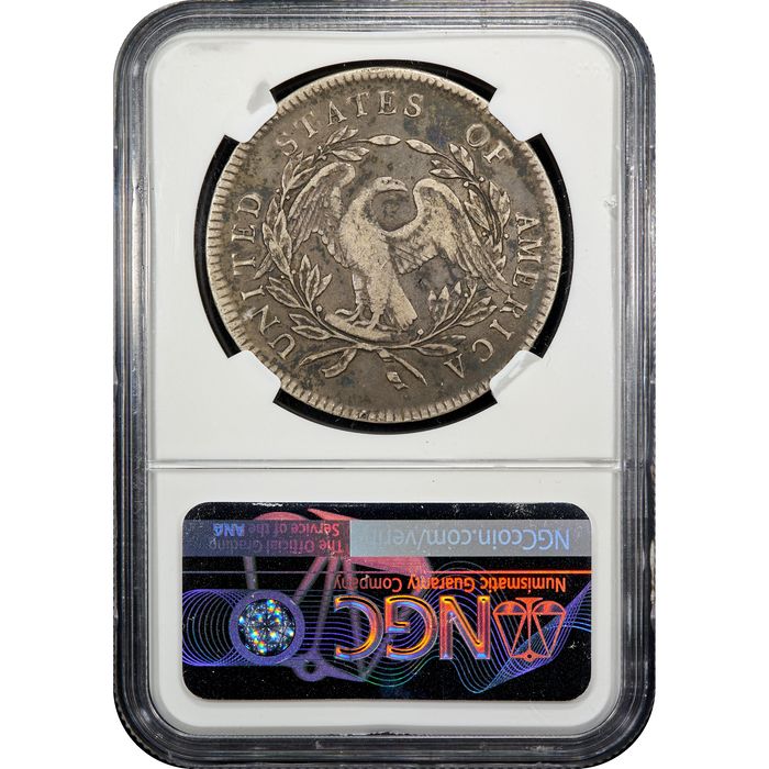 1795 Flowing Hair Dollar ($1) 3 Leaves Reverse Image