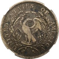 1795 Flowing Hair Dollar ($1) 3 Leaves Photo 4