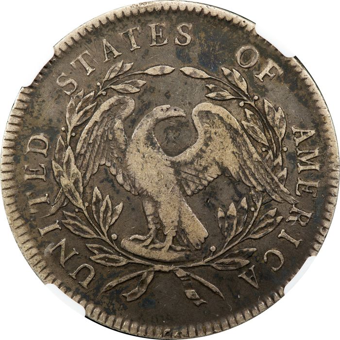 1795 Flowing Hair Dollar ($1) 3 Leaves Photo 4