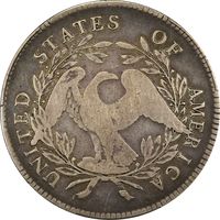 1795 Flowing Hair Dollar ($1) 3 Leaves Photo 4
