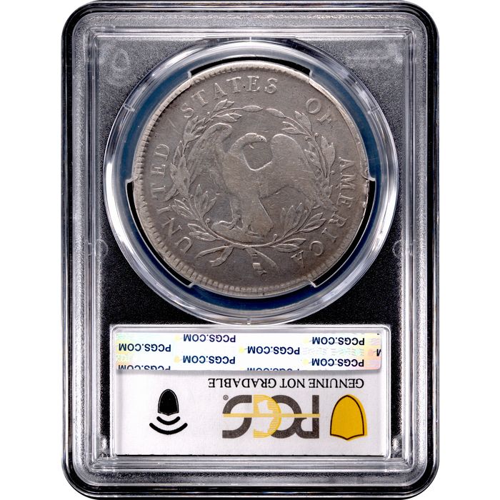 1795 Flowing Hair Dollar ($1) 3 Leaves Reverse Image