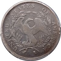1795 Flowing Hair Dollar ($1) 3 Leaves Photo 4