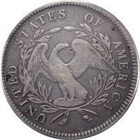 1795 Flowing Hair Dollar ($1) 3 Leaves Photo 4