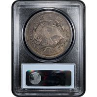 1795 Flowing Hair Dollar ($1) 3 Leaves Reverse Slab Image