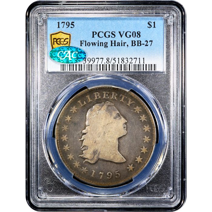 1795 Flowing Hair Dollar ($1) BB-27 Obverse Image
