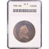 1795 Flowing Hair Half Dollar (50c) Obverse Image