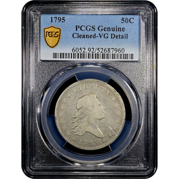1795 Flowing Hair Half Dollar (50c) Obverse Image