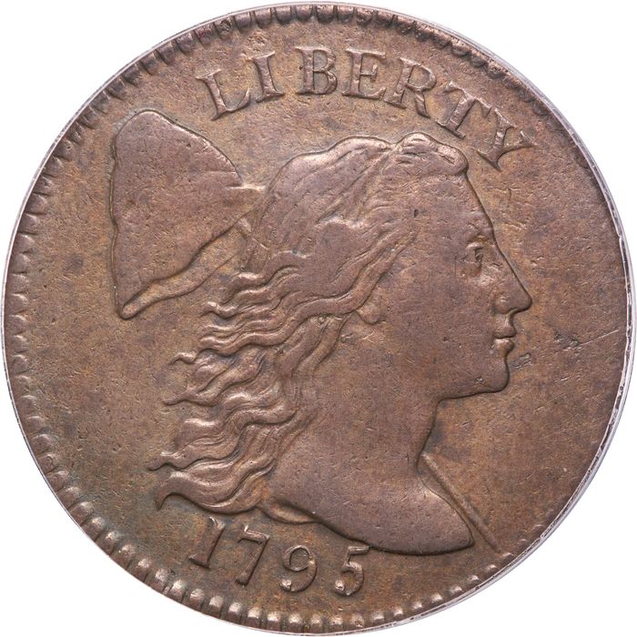 1795 Liberty Cap Large Cent (1c) Plain Edge OGH Obverse Image