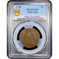 1795 Liberty Cap Large Cent (1c) Plain Edge Obverse Image