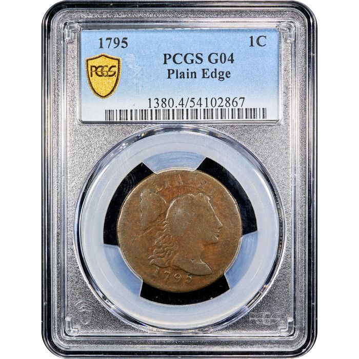 1795 Liberty Cap Large Cent (1c) Plain Edge Obverse Image