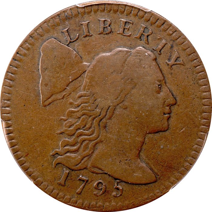 1795 Liberty Cap Large Cent (1c) Plain Edge Obverse Image