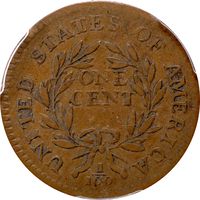 1795 Liberty Cap Large Cent (1c) Plain Edge Reverse Image