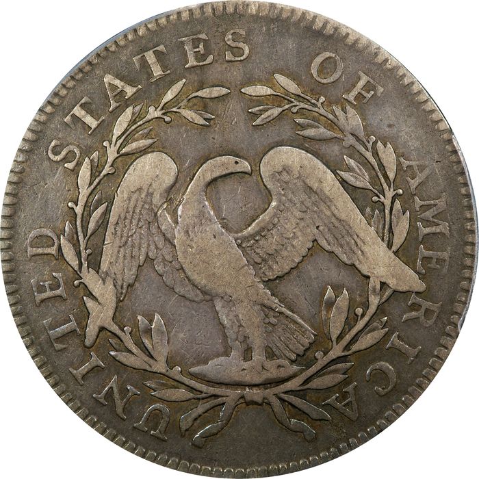 1795/1795 Flowing Hair Half Dollar (50c) 2 Leaves Recut Date Photo 4