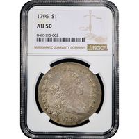 1796 Draped Bust Dollar ($1) Small Date Large Letters Obverse Image