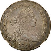 1796 Draped Bust Dollar ($1) Small Date Large Letters Photo 3