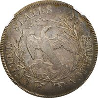 1796 Draped Bust Dollar ($1) Small Date Large Letters Photo 4