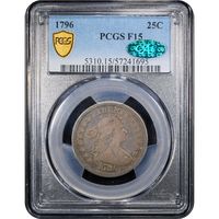 1796 Draped Bust Quarter (25c) Obverse Image
